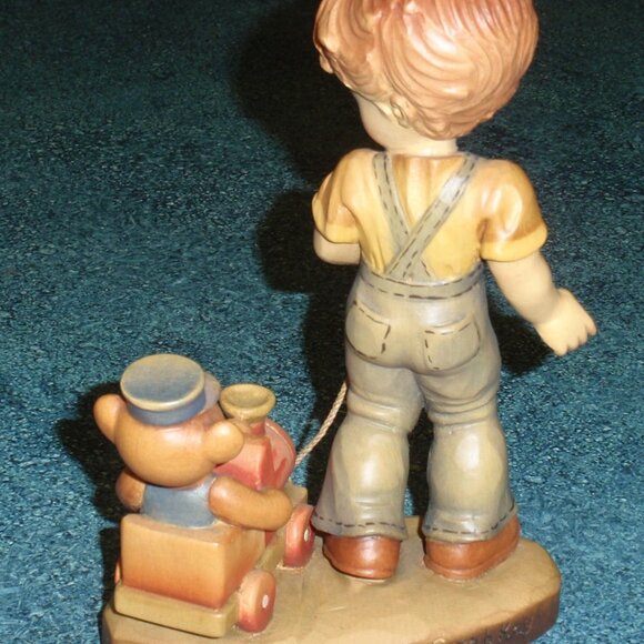 ANRI SARAH KAY VALENTINE "All Aboard" VINTAGE 7" FIGURINE ITALY WITH BOX - RARE! - Picture 6 of 10